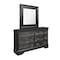 Global Furniture Usa Traditional Glam Croc Pompei Metallic Grey Mirror 1433 - alternate 5